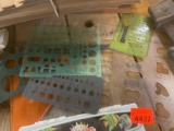 water colors triangles, measuring devices