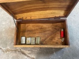 Wooden box with lighters