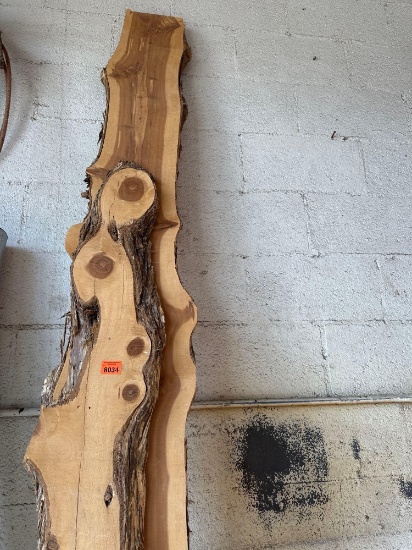 two cedar slabs