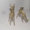 brass deer candle holders