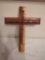 Red Cedar wood and Large Steel Nails Cross