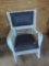 Vintage Wicker Rocking chair upholstered