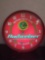 Budweiser Lighted Round Wall Clock