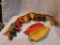 Pepper decor for kitchen- wall hanging and relish dish