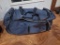 Duffel bag with wheels and hangle