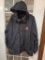 Men_s insulated Hooded Jacket- size XL Black with OU logo