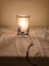 Western style desktop night light of team ropers
