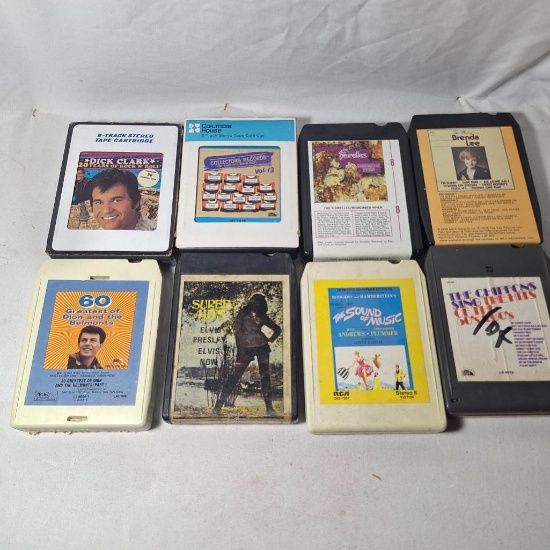 8 track tapes lot- Elvis, Brenda Lee and others