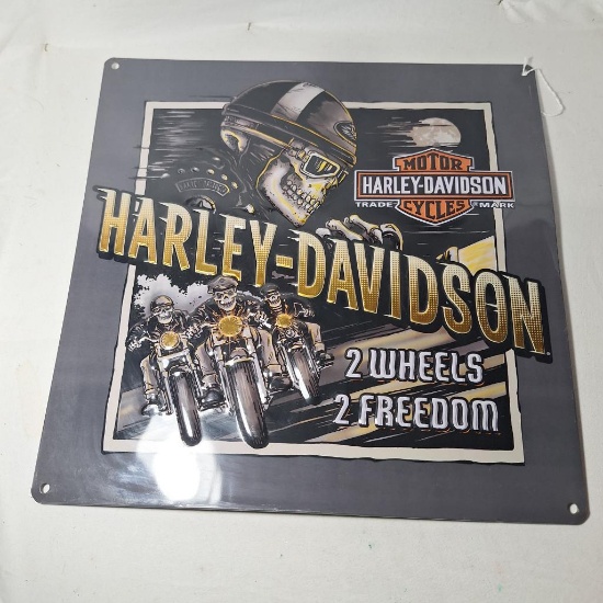 Harley Davidson metal sign