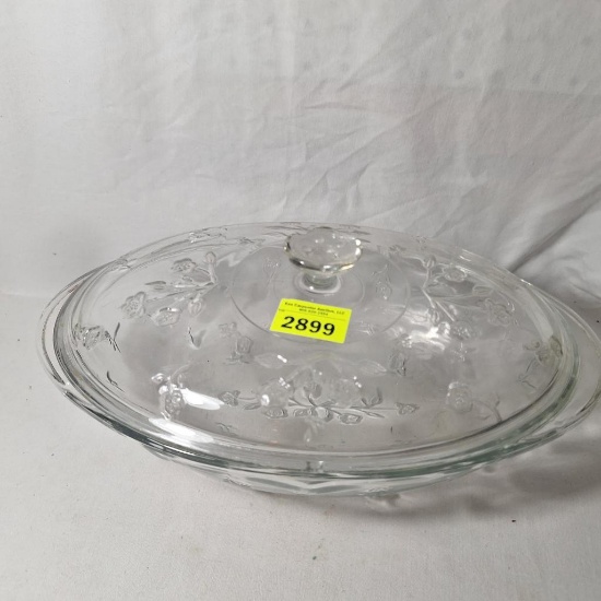 Glass backing dish