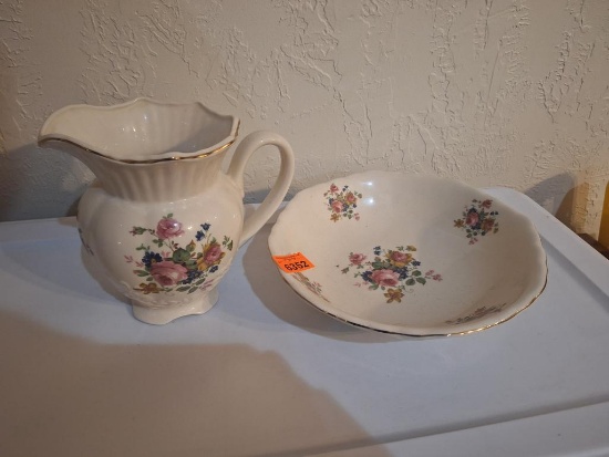 pitcher and bowl