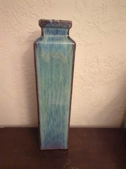 Large Square Shaped Ceramic Vase