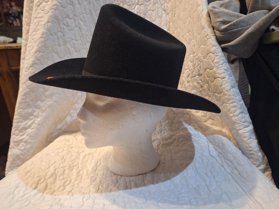 Dynafelt Black Cowboy hat 6 5/8