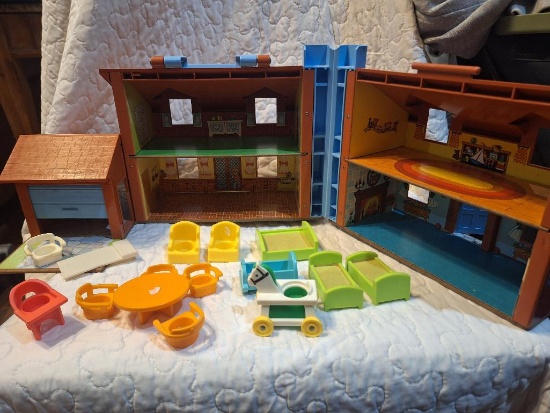 Fisher price house with furniture