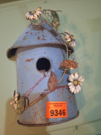 decorative metal bird house