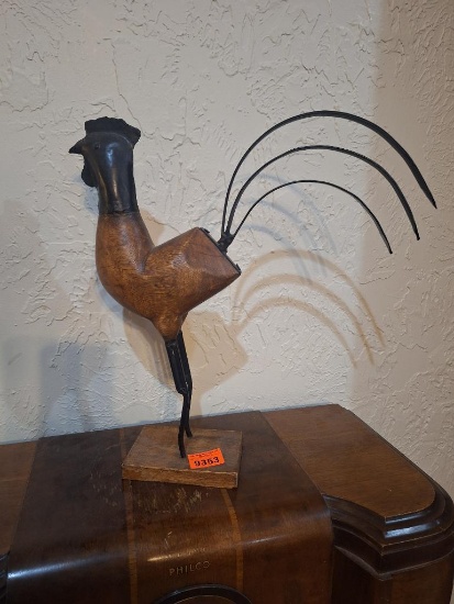 Wood and Metal rooster