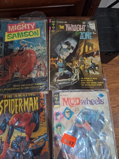 Comic books- Spider-Man, mod wheels and more