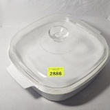 Large corning ware square baker no design