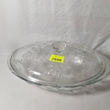 Glass backing dish