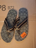 Coach flip flops size 7 B