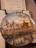Decorative plate with certificate