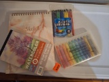 markers and sketch pad