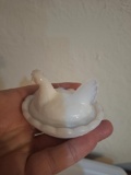 vintage min glass nesting hen