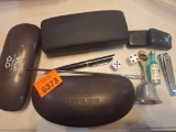 glasses cases, nail clippers and misc smalls