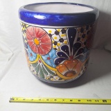 Decorative flower pot approx 10 inches tall