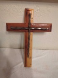 Red Cedar wood and Large Steel Nails Cross