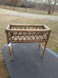Small Bamboo Wicker Basket Stand