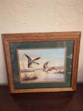 Framed Wall Decor Mallard Ducks Scene