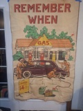 Chatham blanket -nostalgic gas station