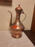 Antique Middle Easter or Persian Copper ewer or teapot