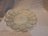 clear glass egg tray