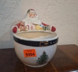Spode candy bowl with Santa