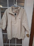 izod men_s pull over short sleeve wind breaker size L