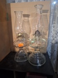 Two oil lamps