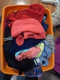 Tub of women_s clothing