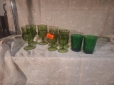 Green glasses