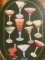Cocktail recipe magnets