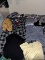 Coat, couple of tops, pants, leggings, and scarves mostly size lg