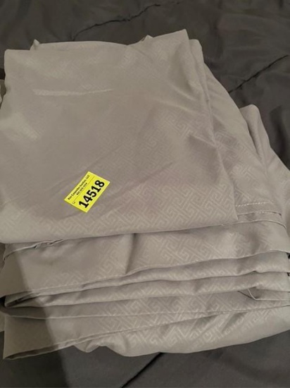 Silver/grey soft queen sheet set with extra deep-fit pocket flat sheet