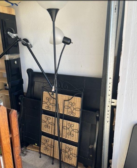Black floor lamp