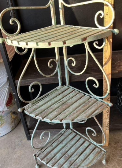 Small corner 3 tier shelf