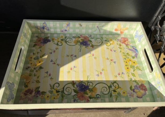 Floral garden tray