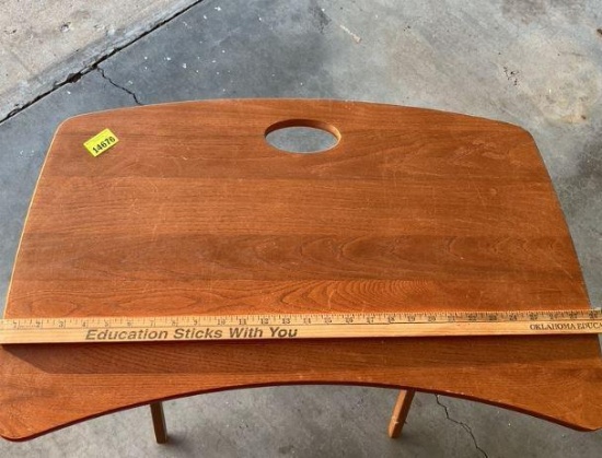 Large wood TV tray