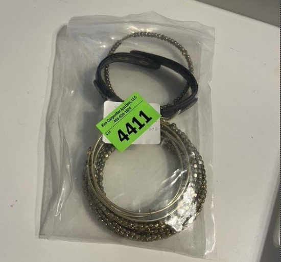 Assorted gold bracelets