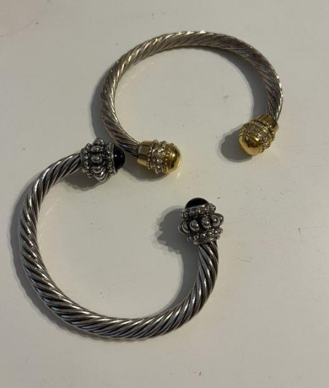 2 cuff bracelets
