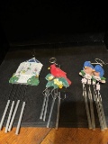 3 small windchimes